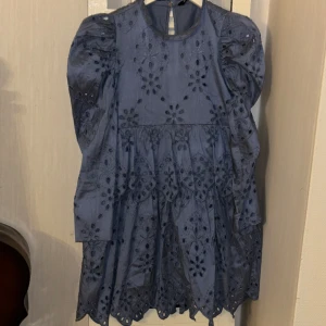 Zara Broderie Anglaise klänning volanger puffärmar så vacker! Ny - Storlek S 