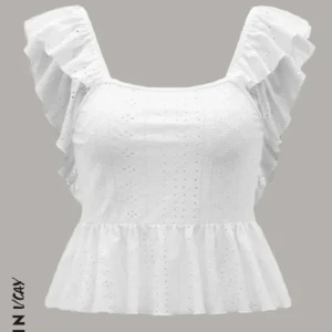 Vitt sommar linne - Jättefint Vitt sommarlinne använd 3 gånger ❤️ skriv om ni har frågor