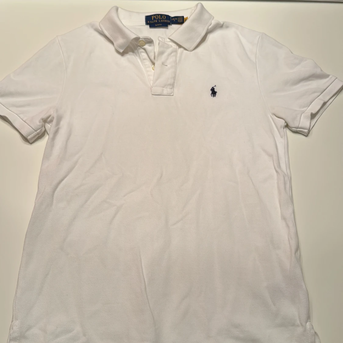 Vit slim fit t-shirt från Polo Ralph Lauren