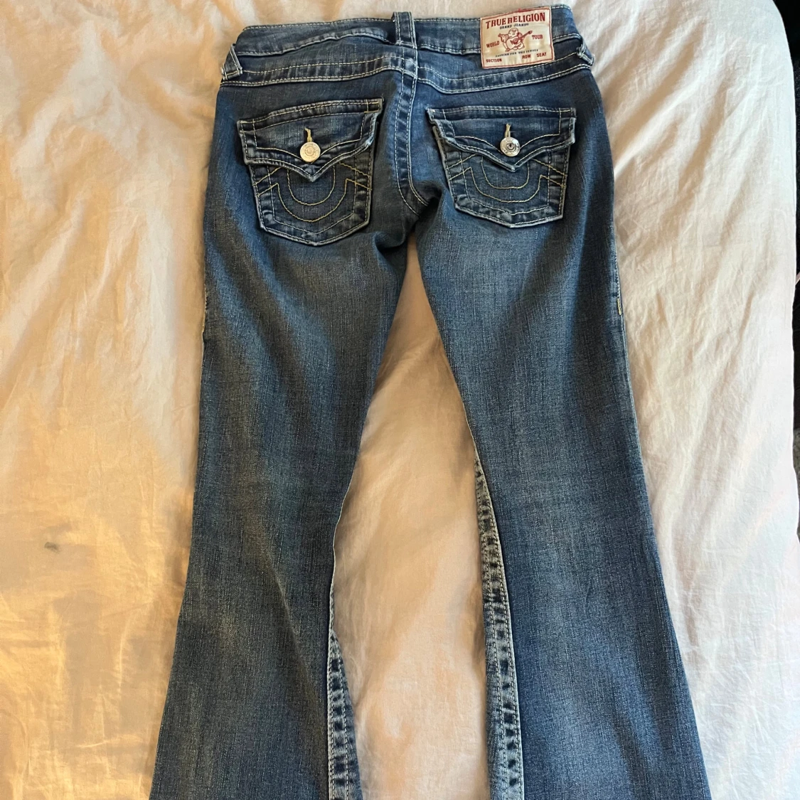 Blå true religion bootcut jeans Low waist joey - 2