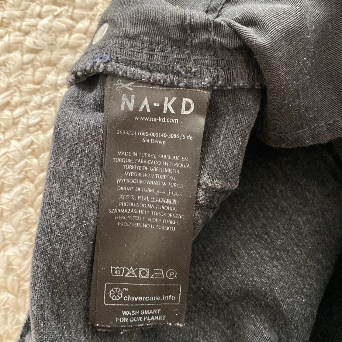 Svarta raka jeans från NA-KD, stl 36 - 4