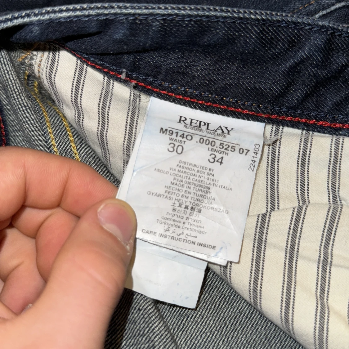 Replay Anbass mörkblå jeans - 4