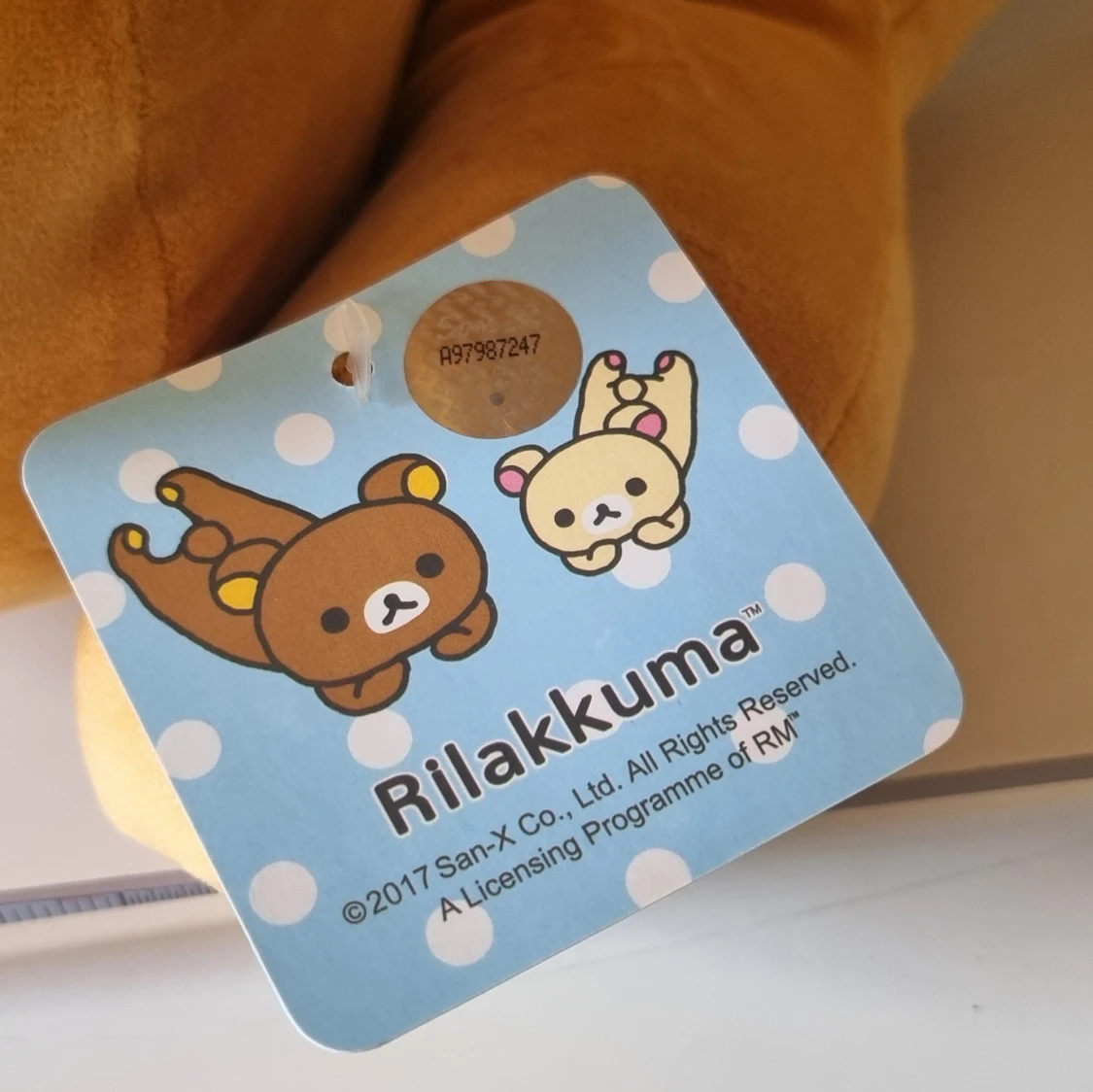 Stor Rilakkuma björn, 50cm, plysch, ny, kawaii, retro, anime, söt, y2k - 4