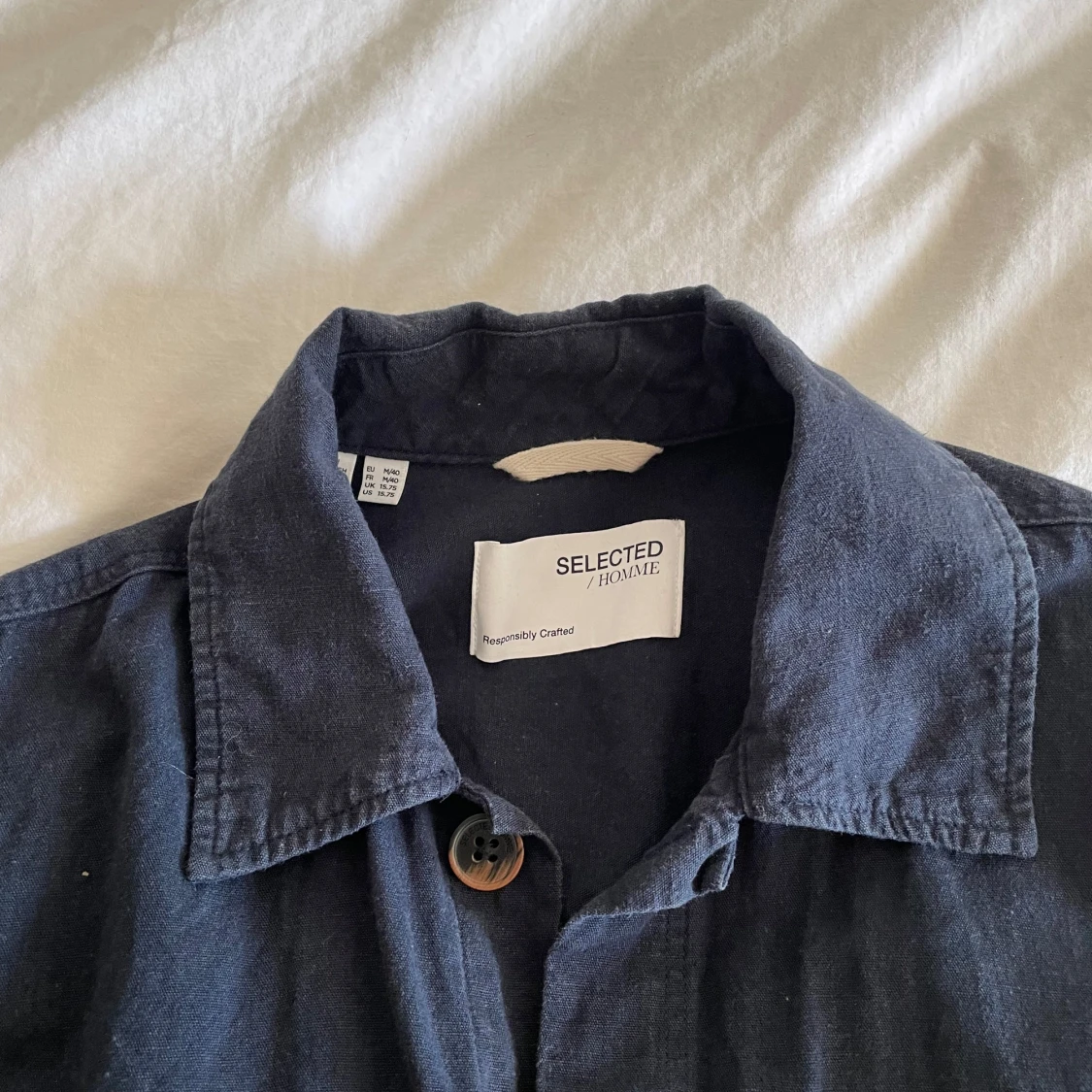 Mörkblå overshirt från Selected Homme - 1