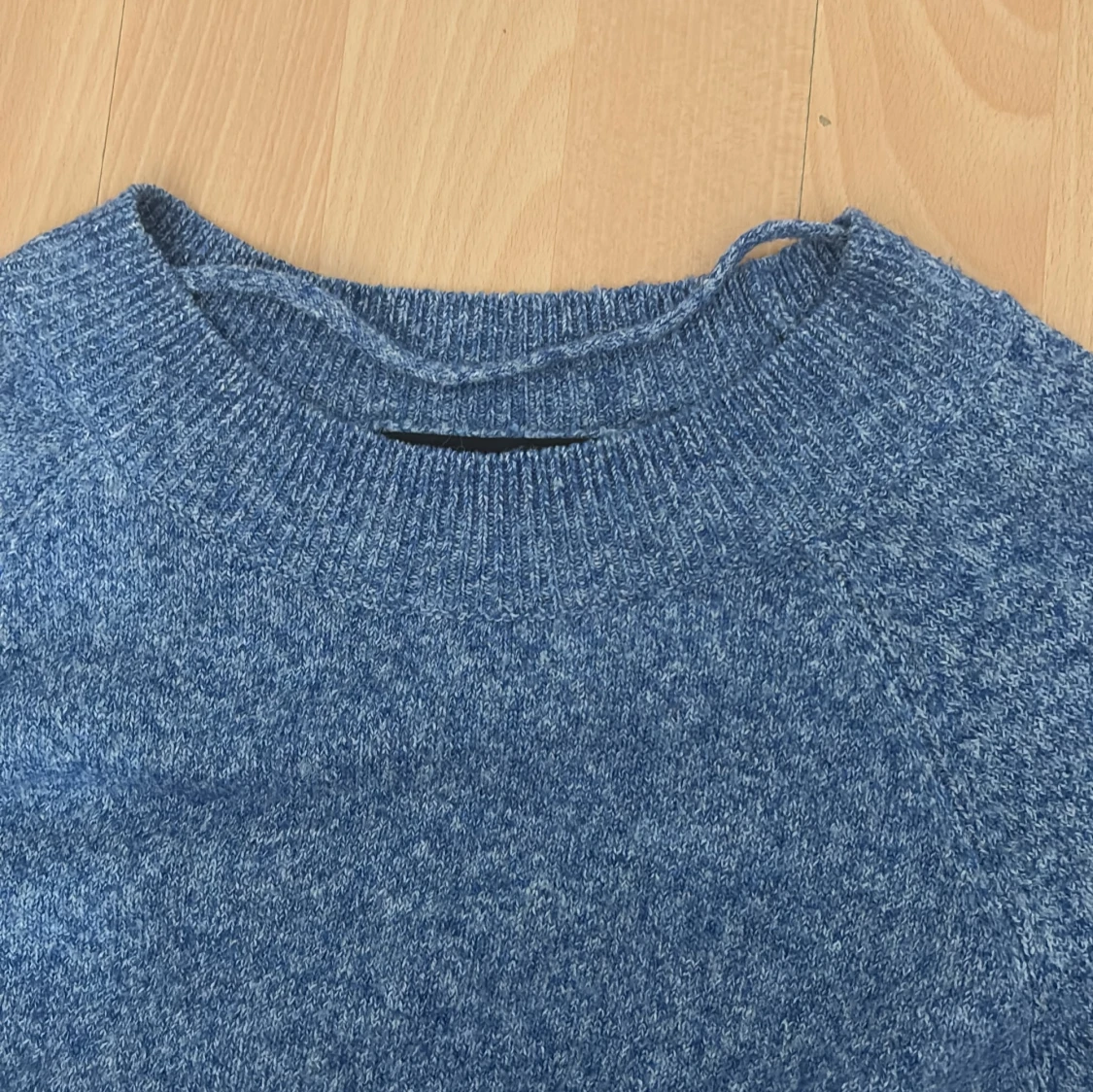 Blå stickad tröja från Vero Moda XS - 3