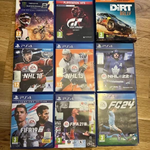 Ps4 spel - 10 ps4 spel, dock så har fc24 förpackningen skadats men spelet funkar precis som de ska