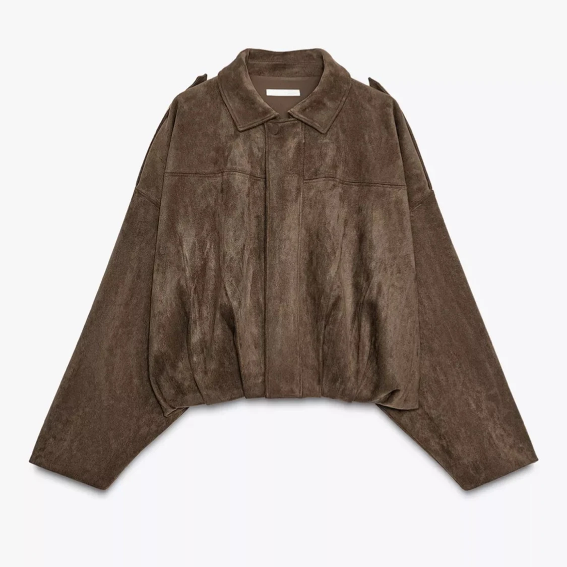 Brun mockajacka från Zara, oversized