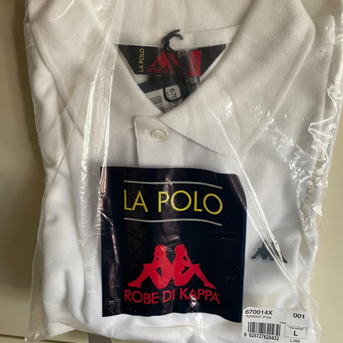 Robe di Kappa polo t-shirt vit stl L