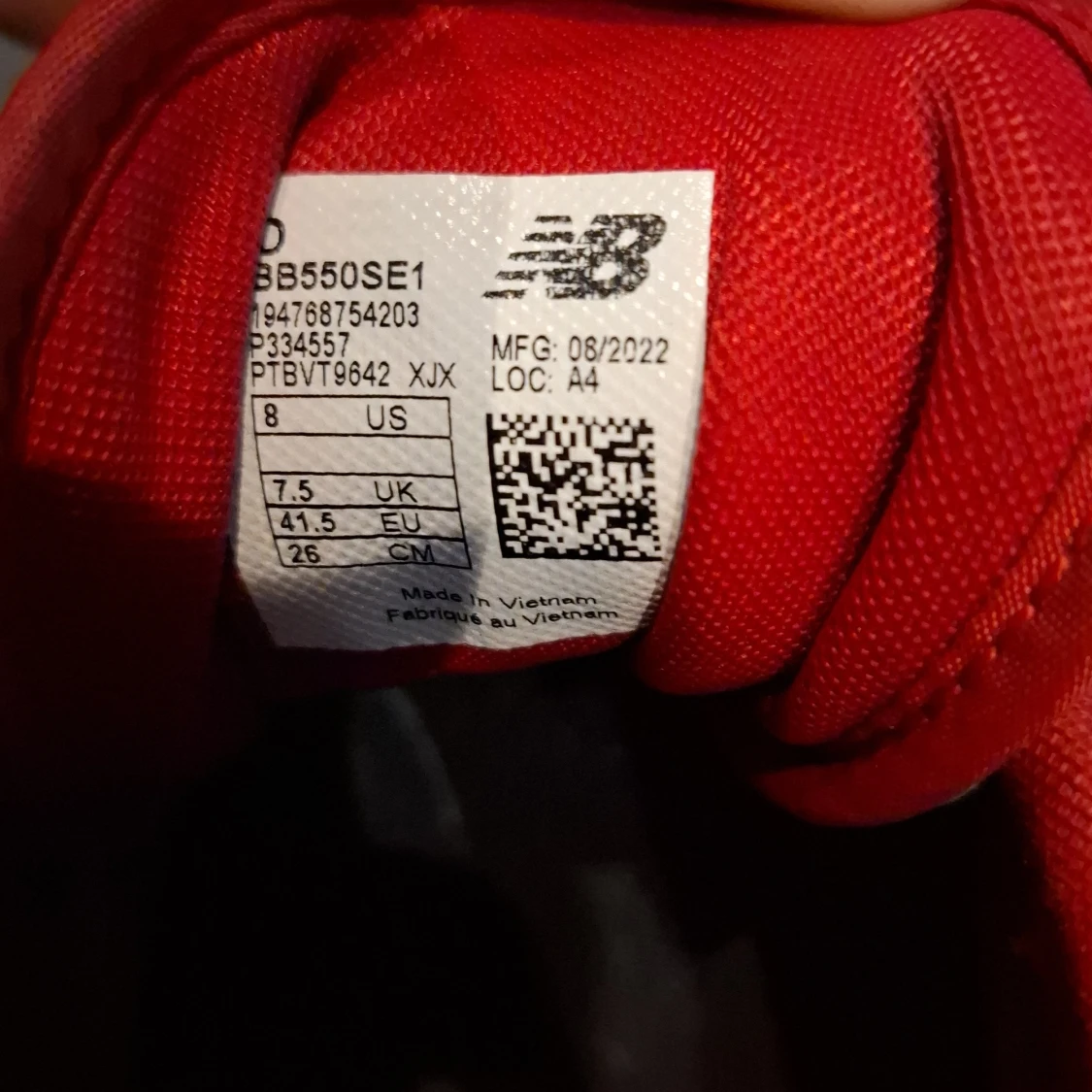 New Balance 550 sneakers röd/vit - 2