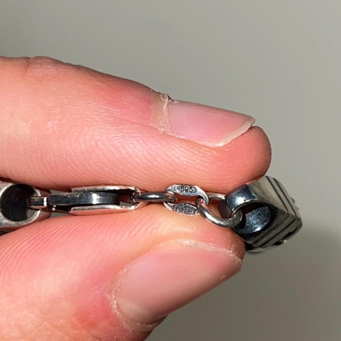 Kejsar länk i äkta silver 925 - 1