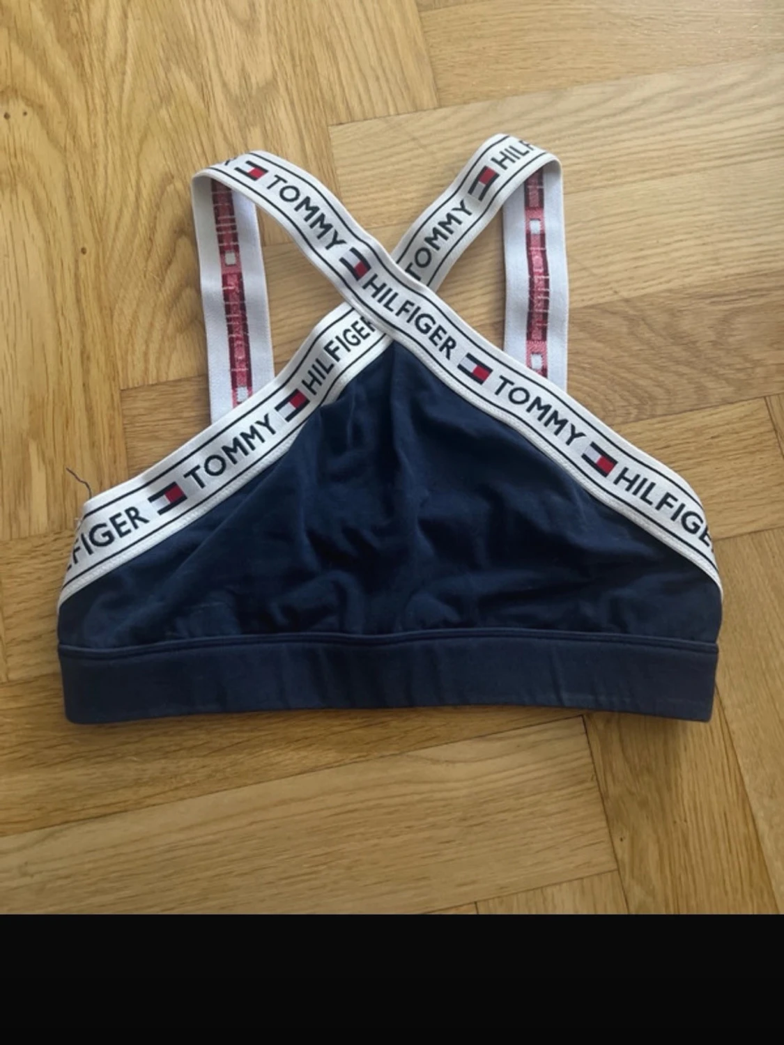 Mörkblå linnetopp Tommy Hilfiger