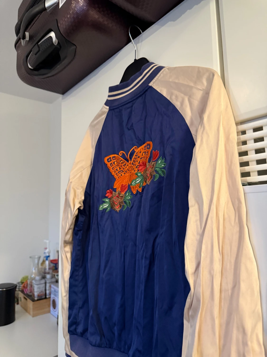 Blå bomberjacka Odd Molly med broderier - 4