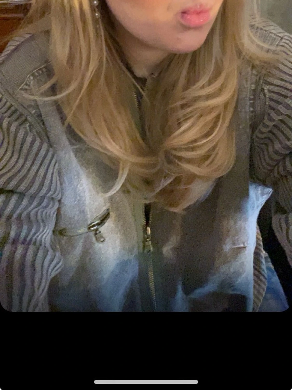 Olivgrön  cardigan jacka med ribbade ärmar - 1