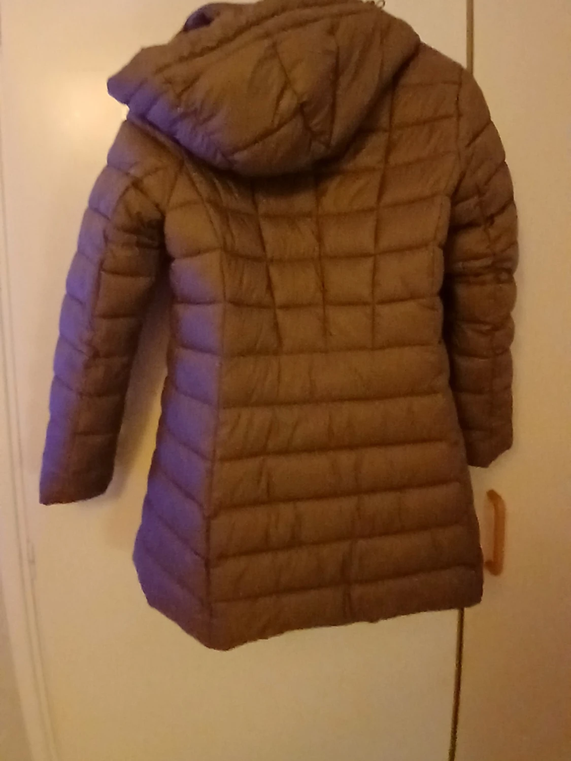 Brun dunjacka från Luhta med huva - 1