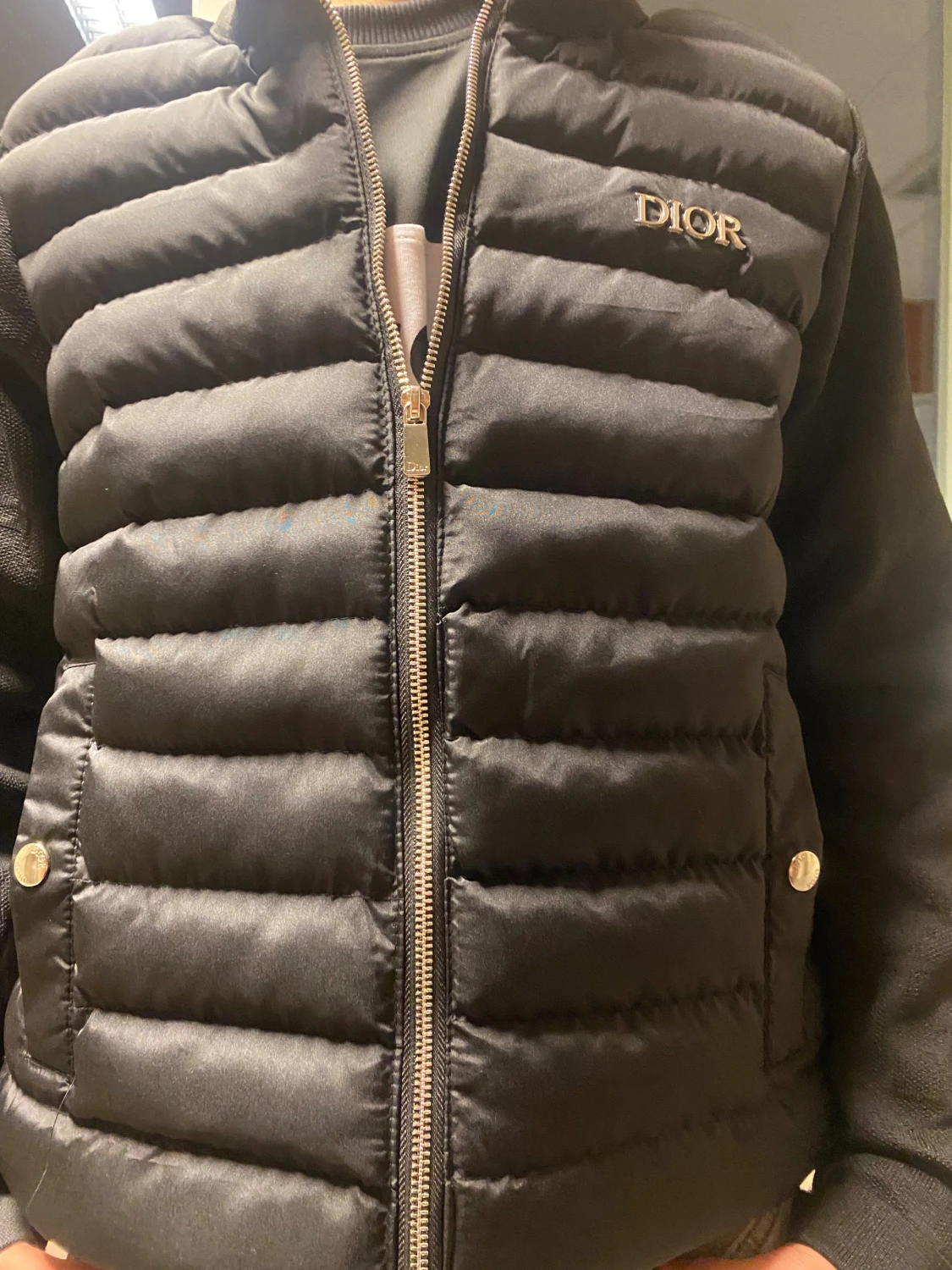 Svart dunväst från Dior - 2