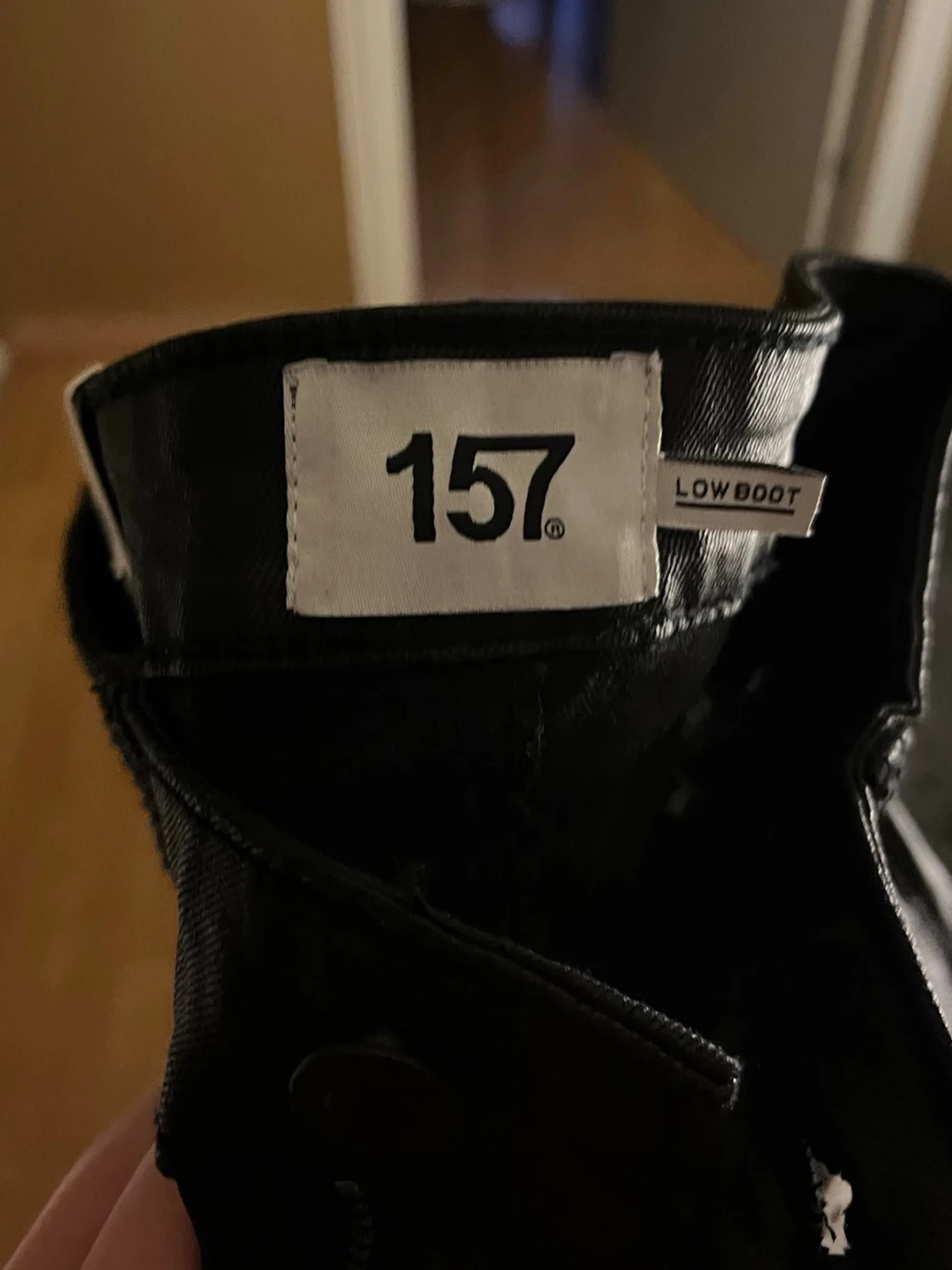 Svarta skinn byxor från 157 - 1