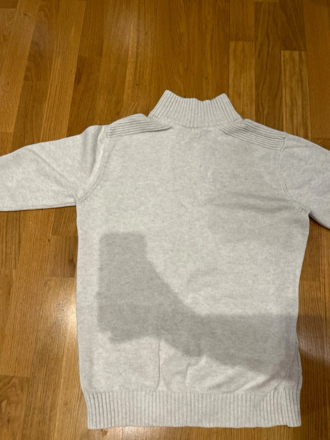 Ljusgrå stickad tröja från Dobber - 2