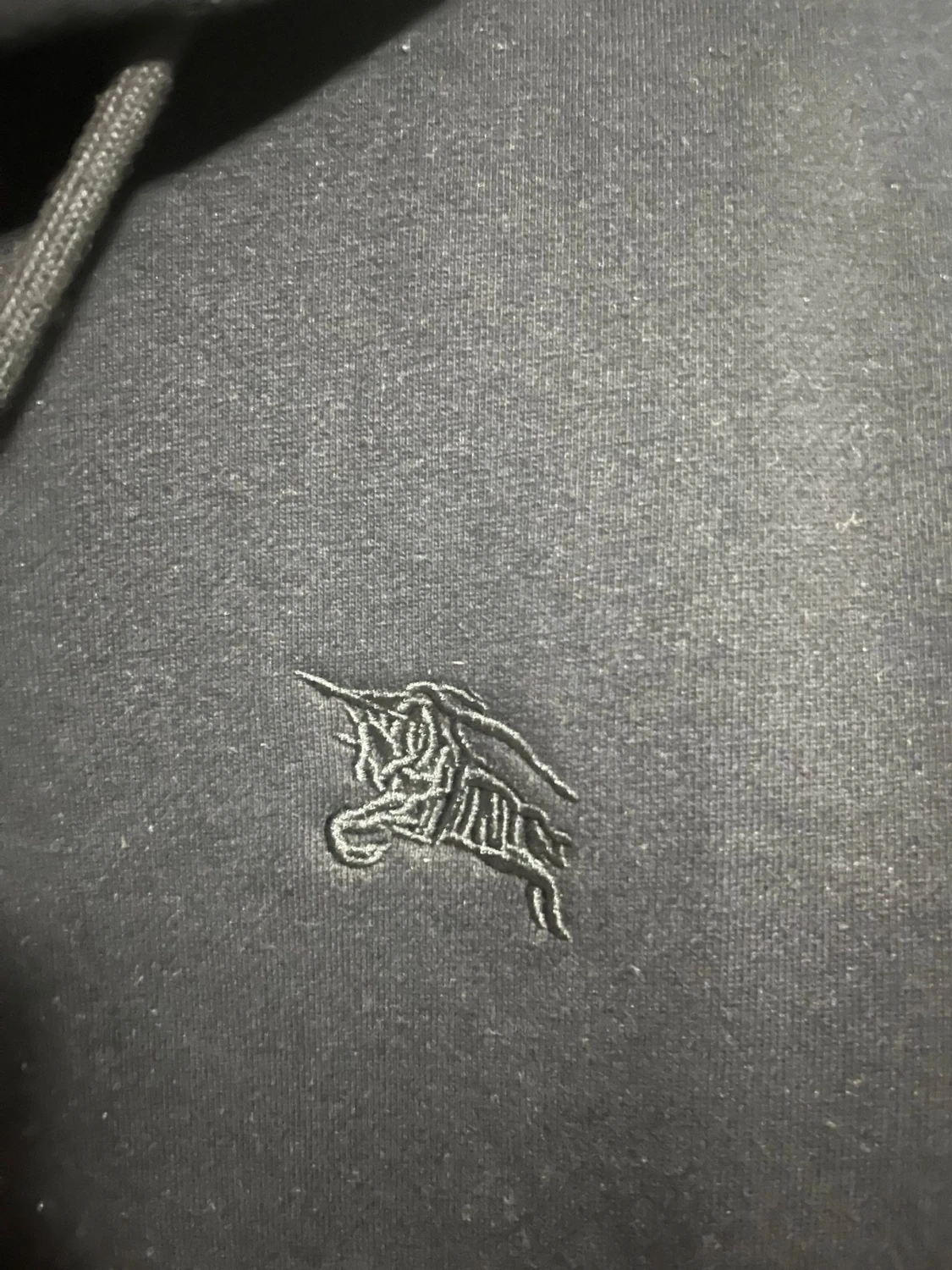 Svart Burberry hoodie med dragkedja - 2