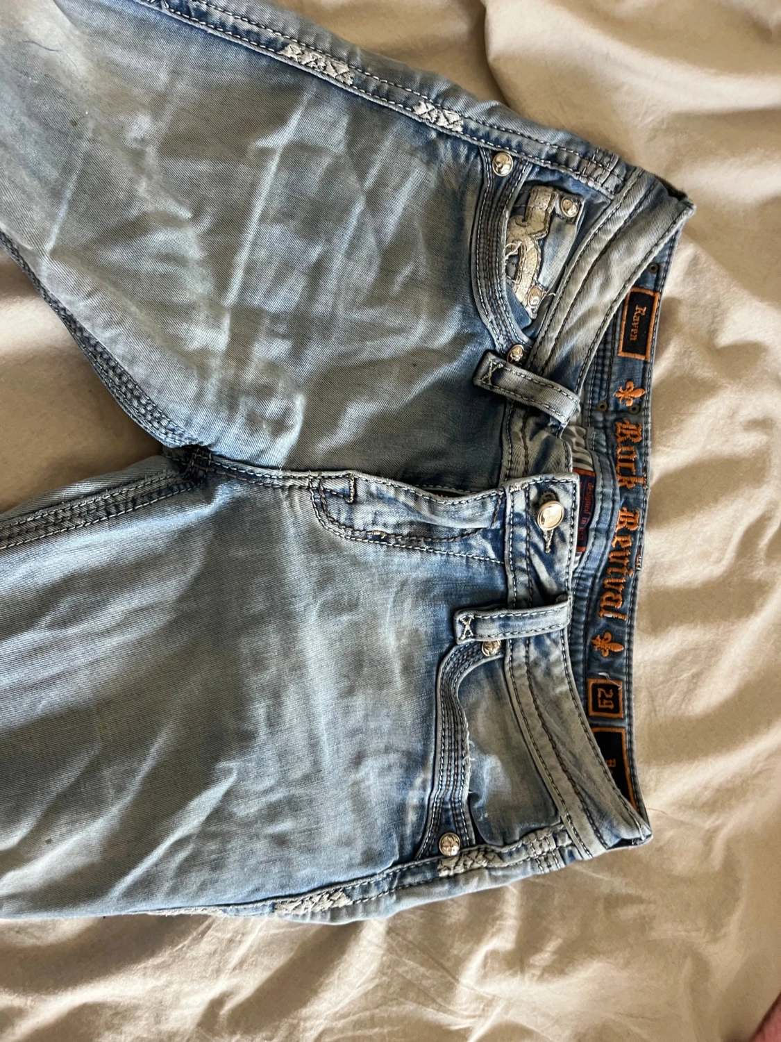 Ljusblå Bootcut jeans från Rock Revival - 2