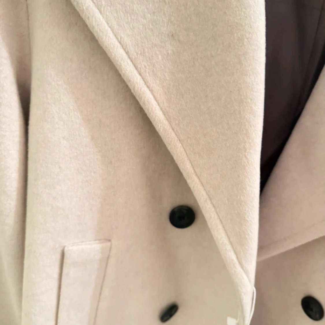 Beige skepparkavaj från MNG i ull - 3