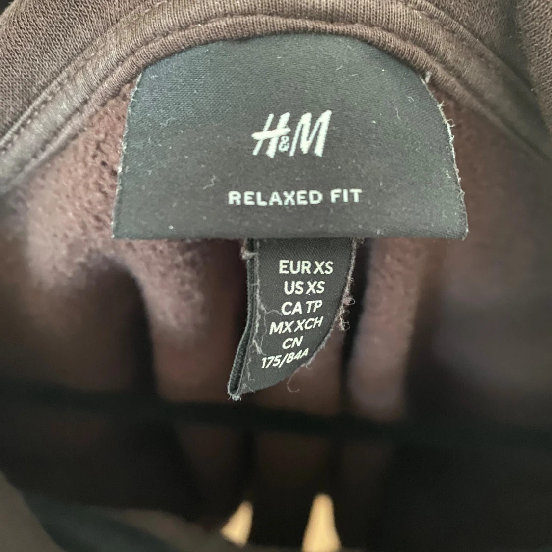 Brun hoodie från H&M Relaxed Fit XS - 2