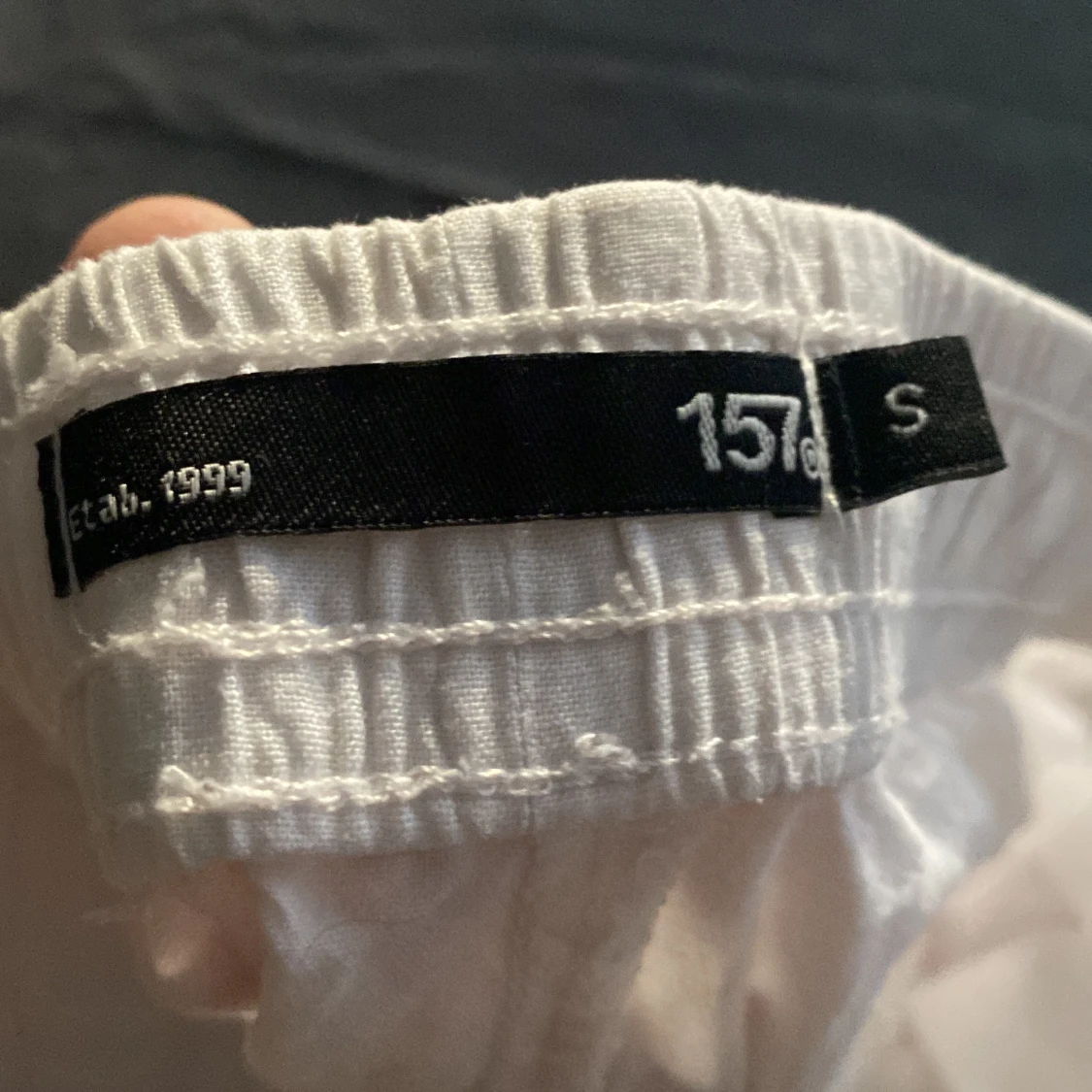 Vita linnebyxor från 157, storlek S - 2