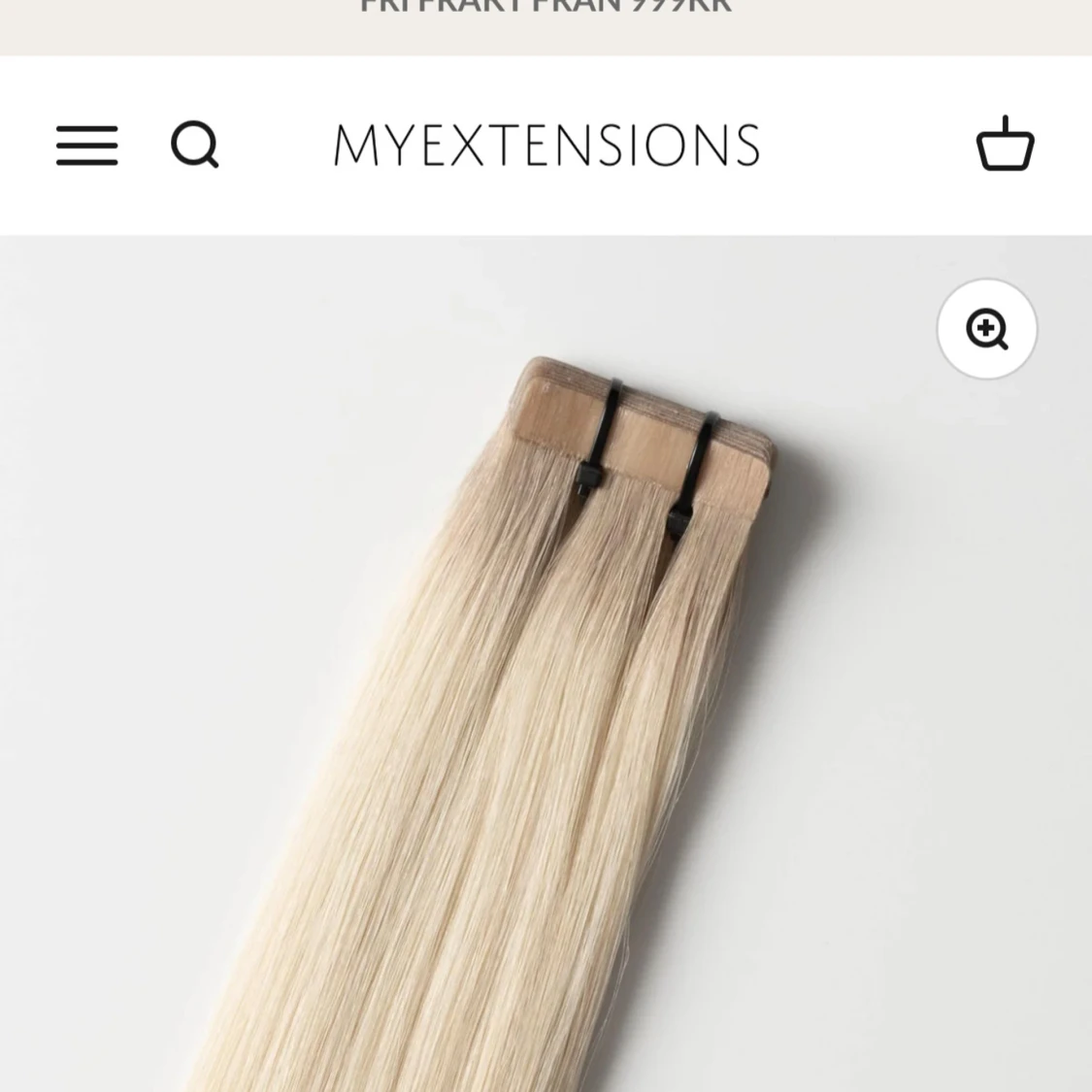 Blonda löshår extensions från MyExtensions - 2