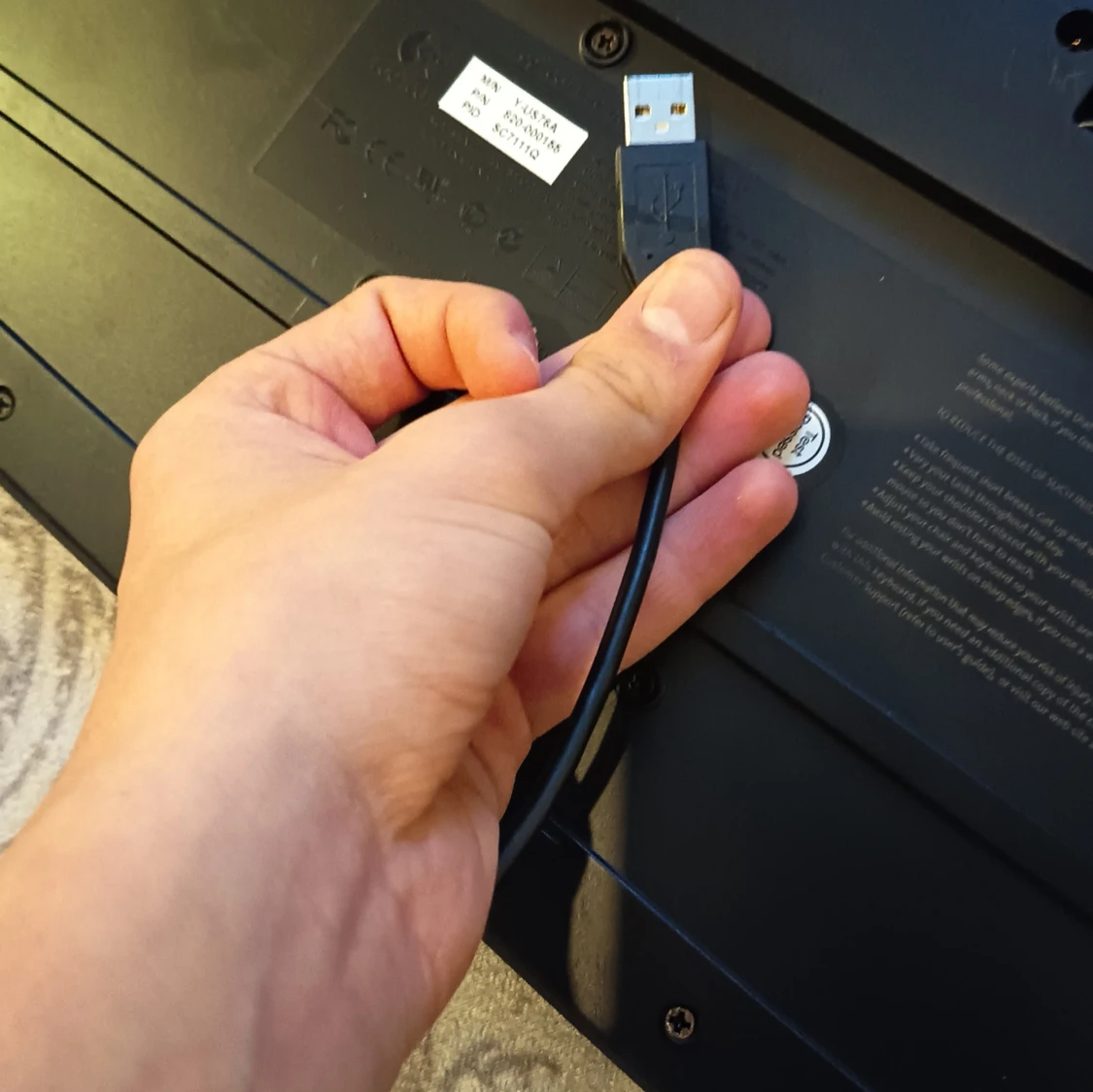 Logitech USB Tangentbord - 3