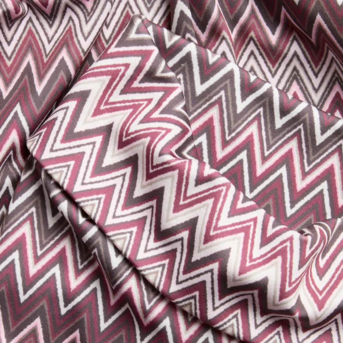 Zigzag-mönstrade bootcut byxor - 1