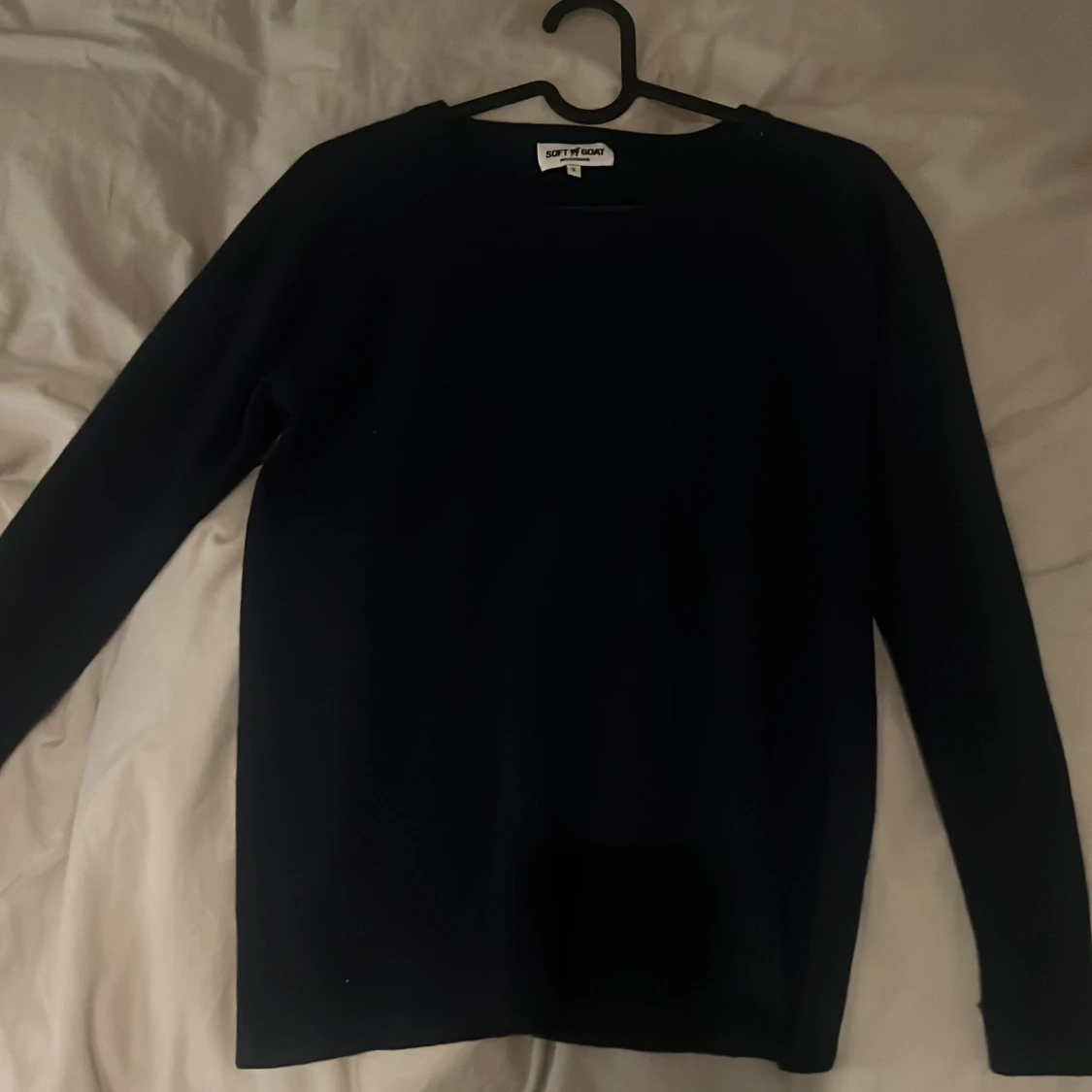 Mörkblå kashmirtröja Soft Goat