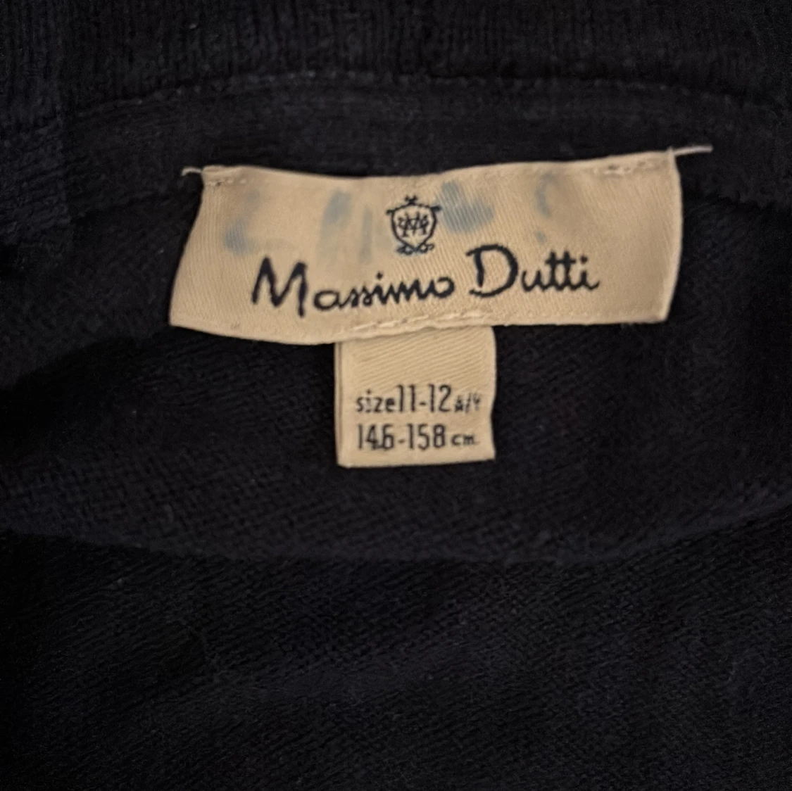 Marinblå hoodie från Massimo Dutti - 1
