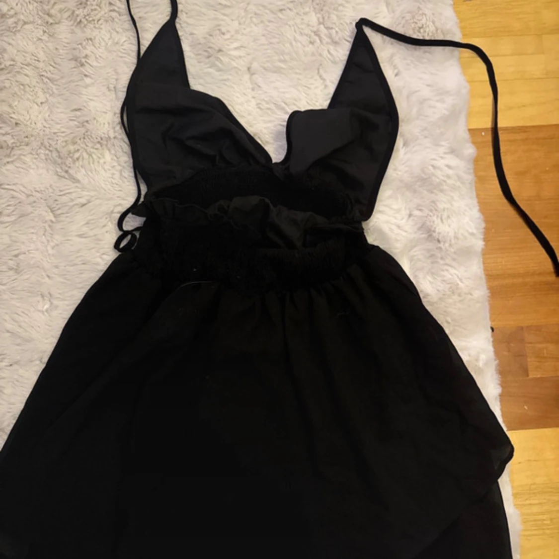 Svart omlottklänning från SHEIN VCAY - 1