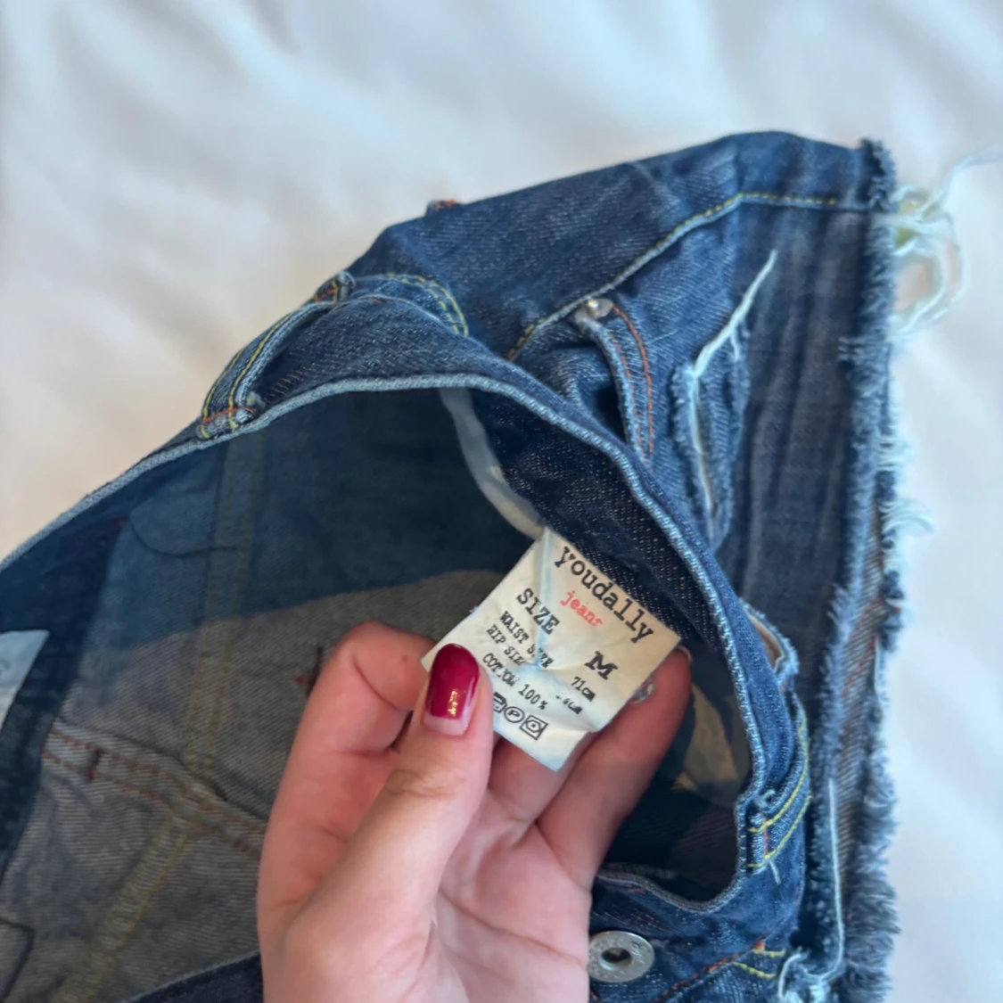 Blå jeansshorts från Youdally - 3