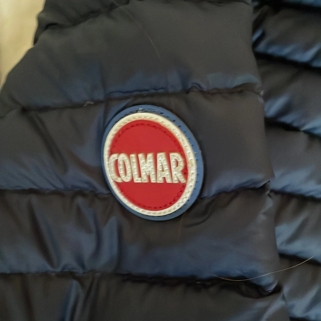 Mörkblå Colmar pufferjacka med huva - 2