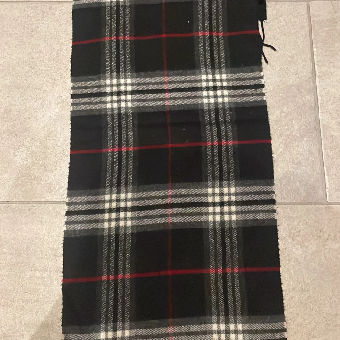 Rutig ullhalsduk från Burberry - 1