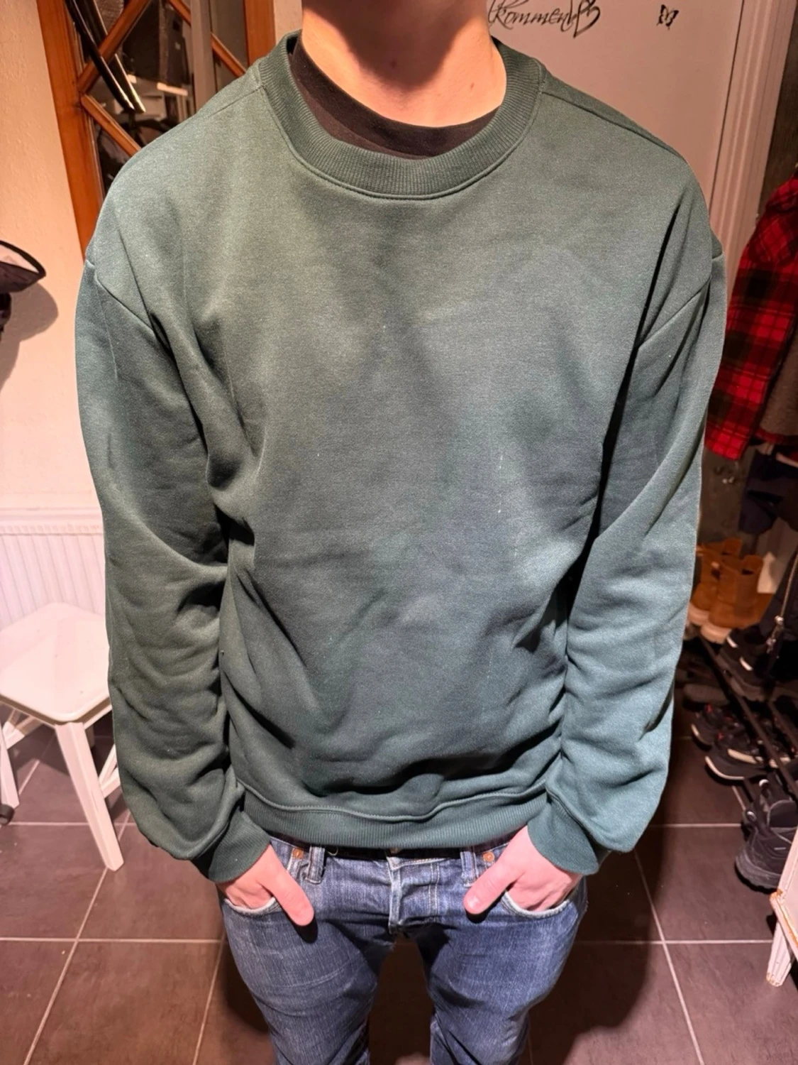 Mörkgrön sweatshirt