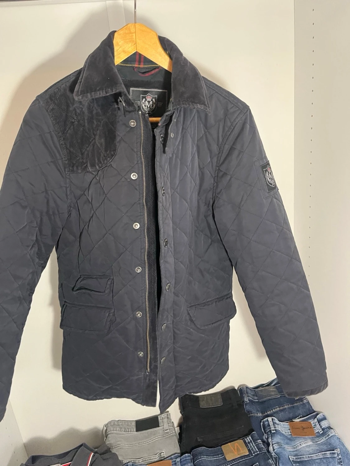 Svart quiltad jacka från Morris - 3