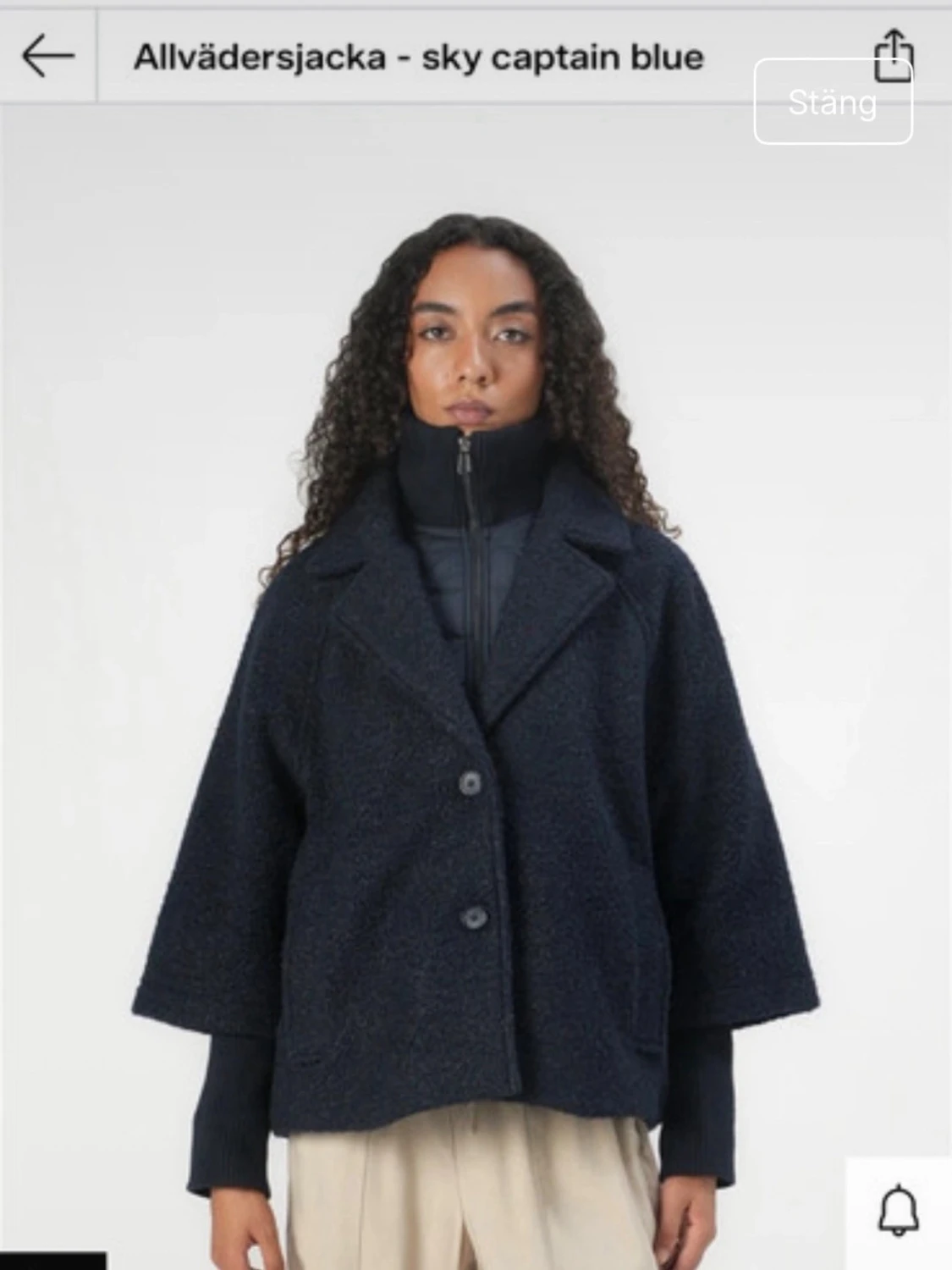 Mörkblå Tom tailor jacka 