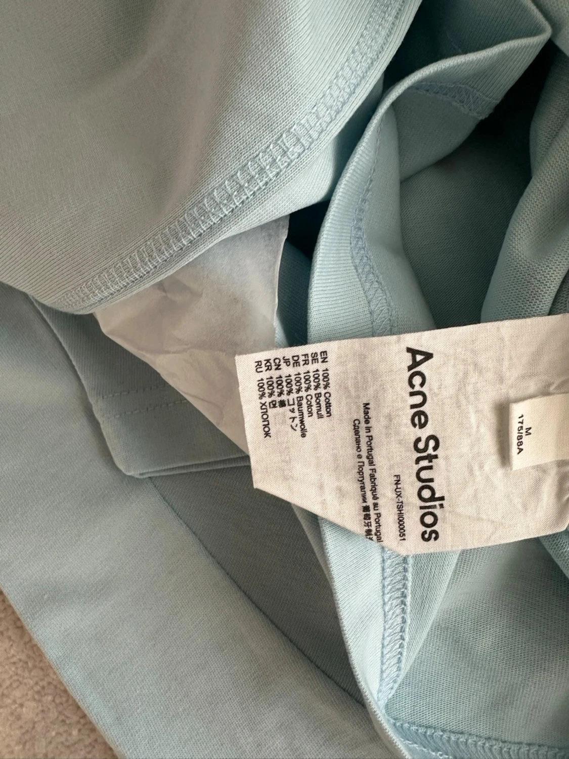 Ljusblå Acne Studios t-shirt - 4