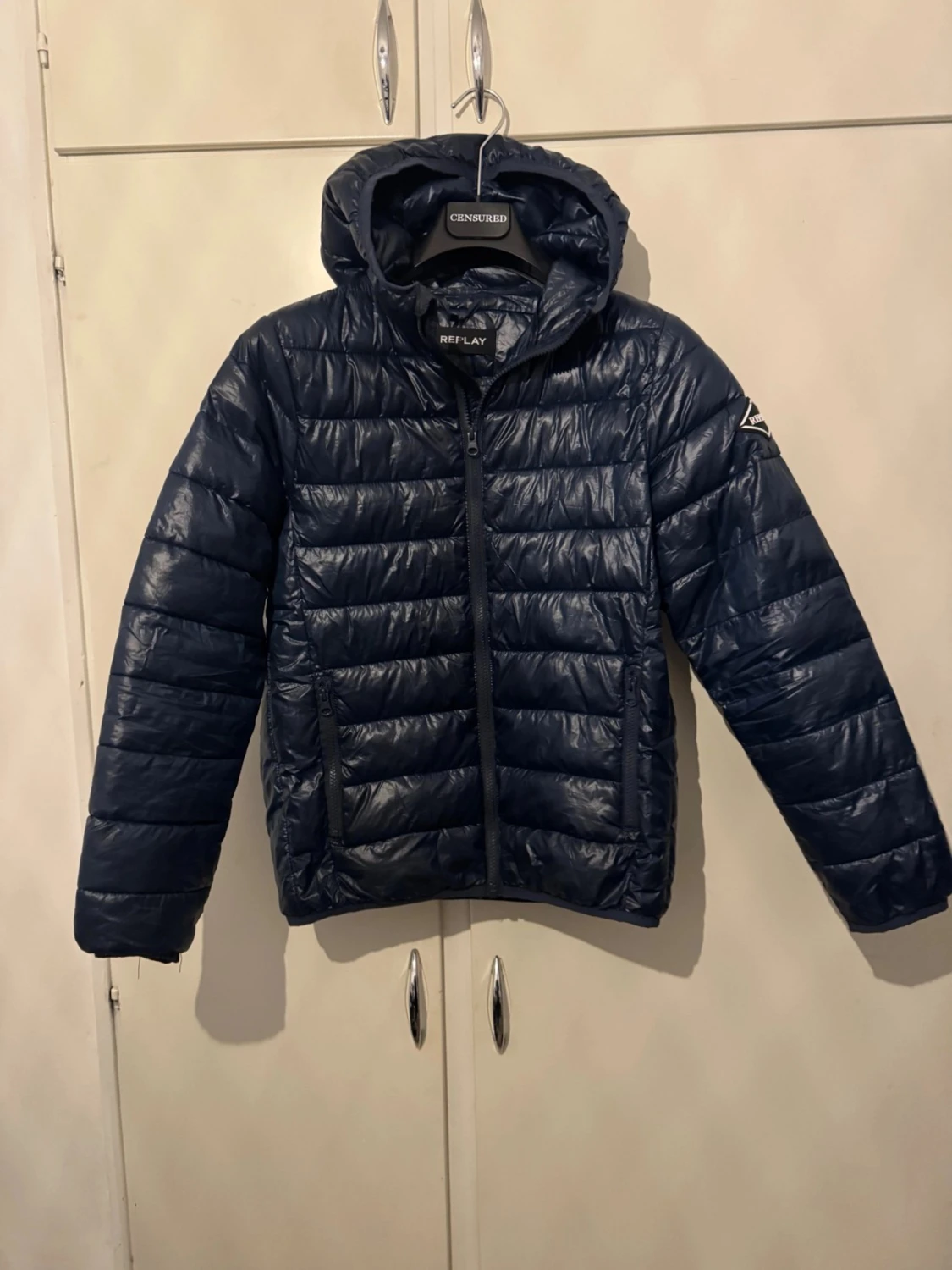 Mörkblå pufferjacka från Replay - 3