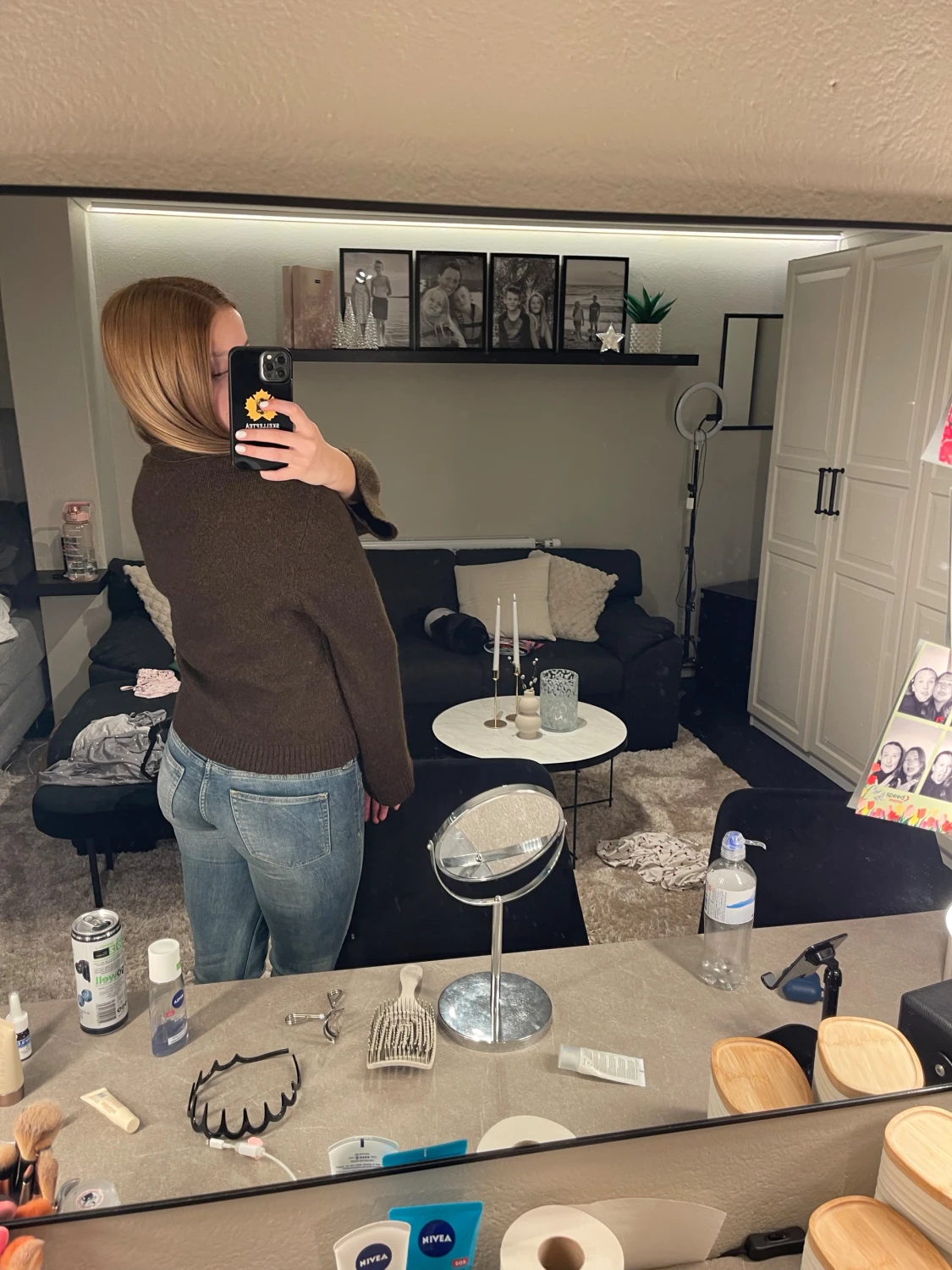 Brun kofta från Gina Tricot med fickor - 1