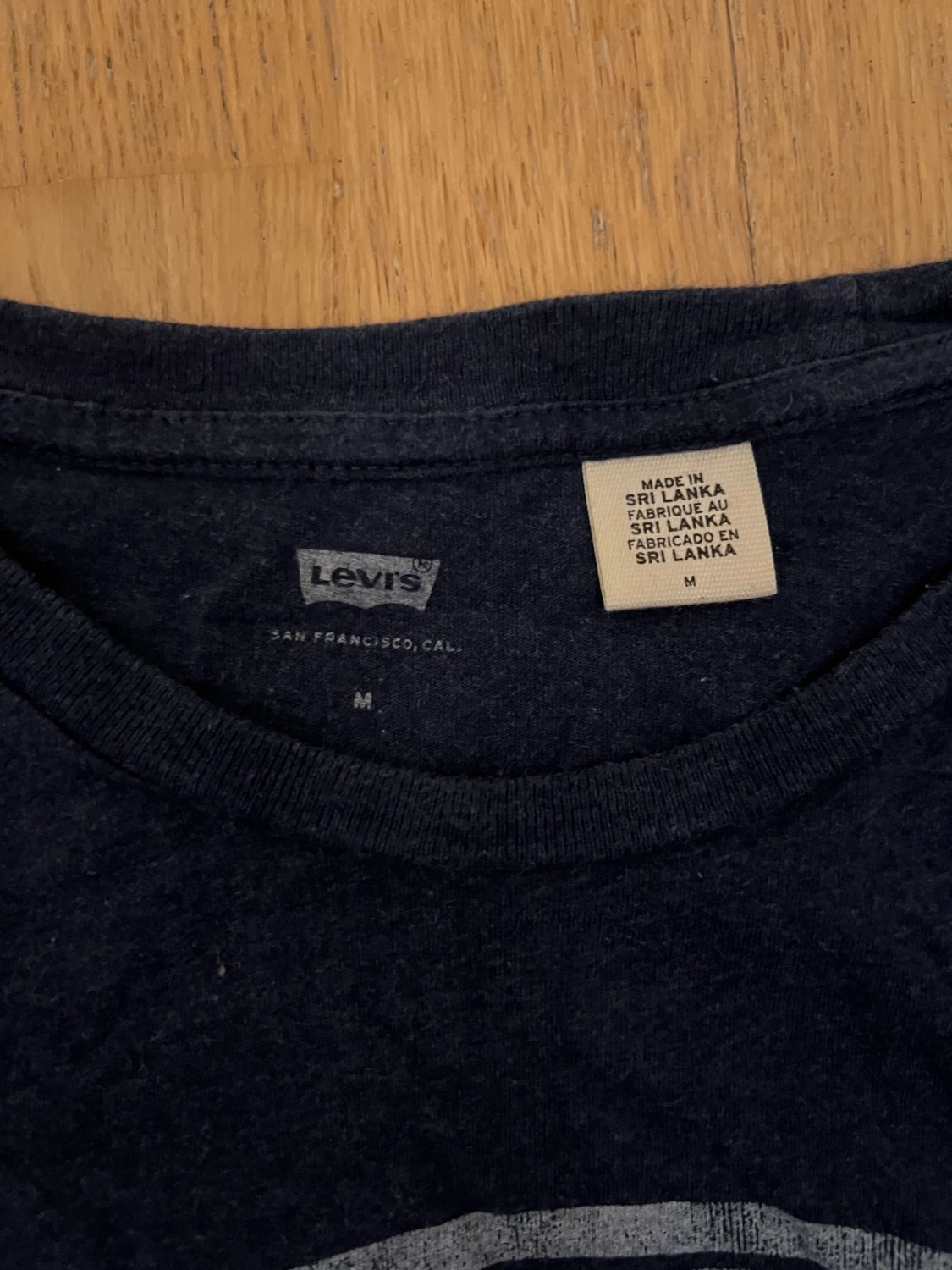 Mörkblå Levi's t-shirt med tryck - 1