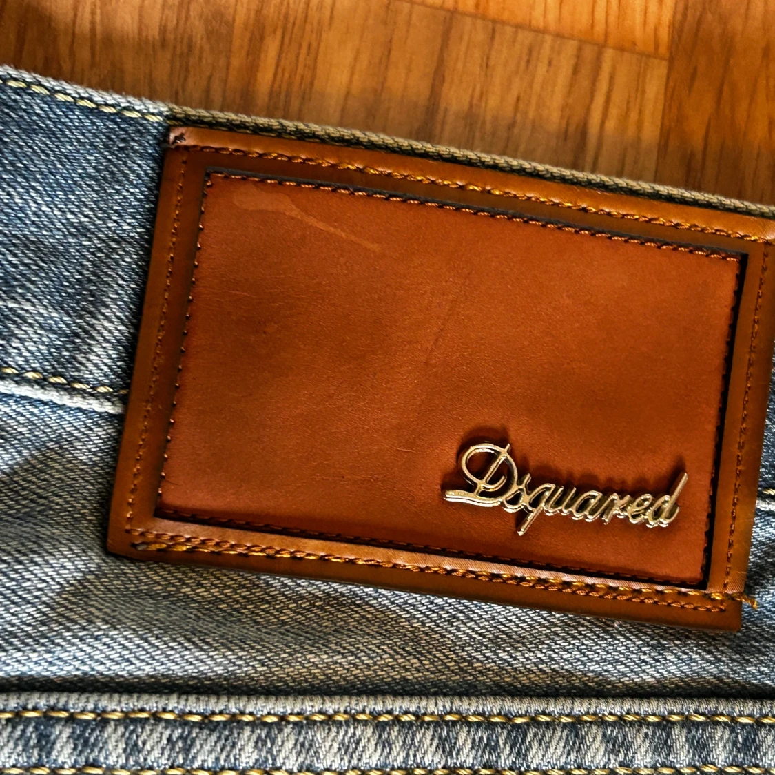 Blå Dsquared jeans med slitningar - 3