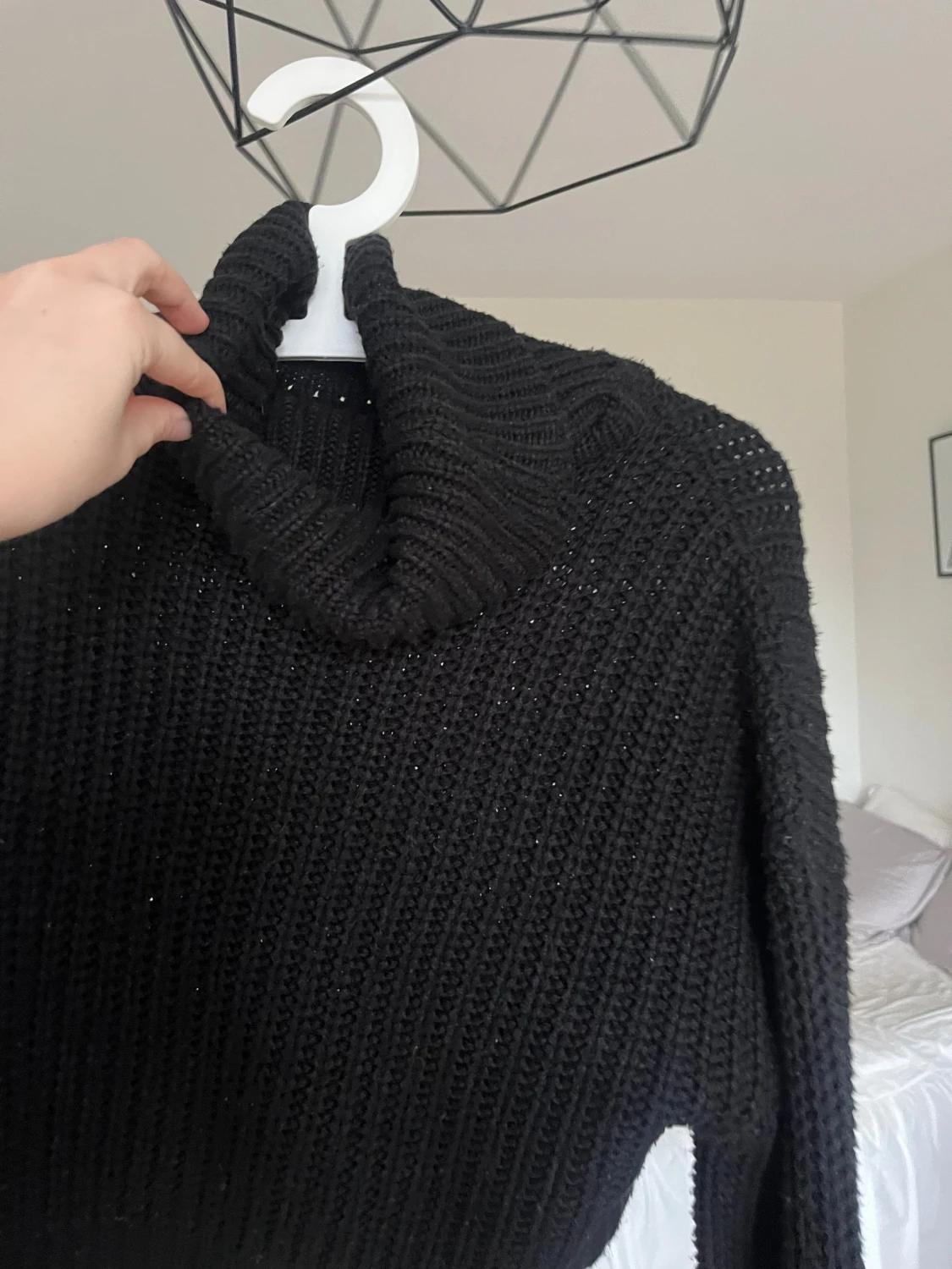 Kort stickad polotröja - 1