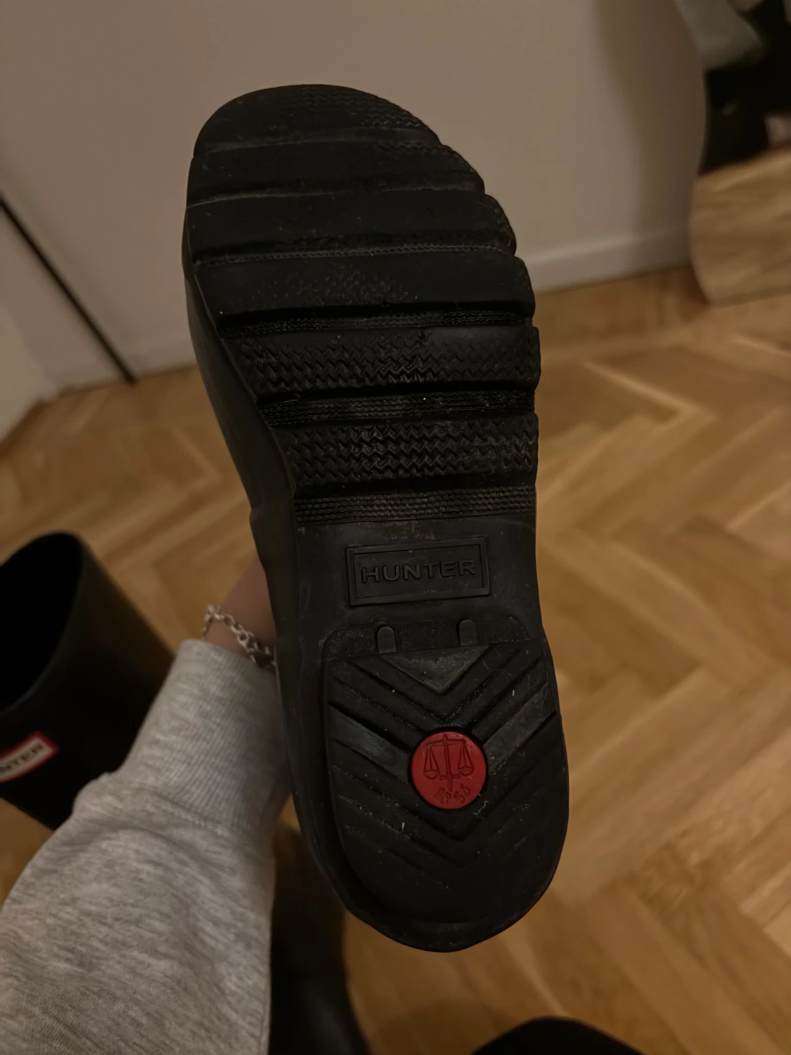 Svarta höga gummistövlar från Hunter - 2