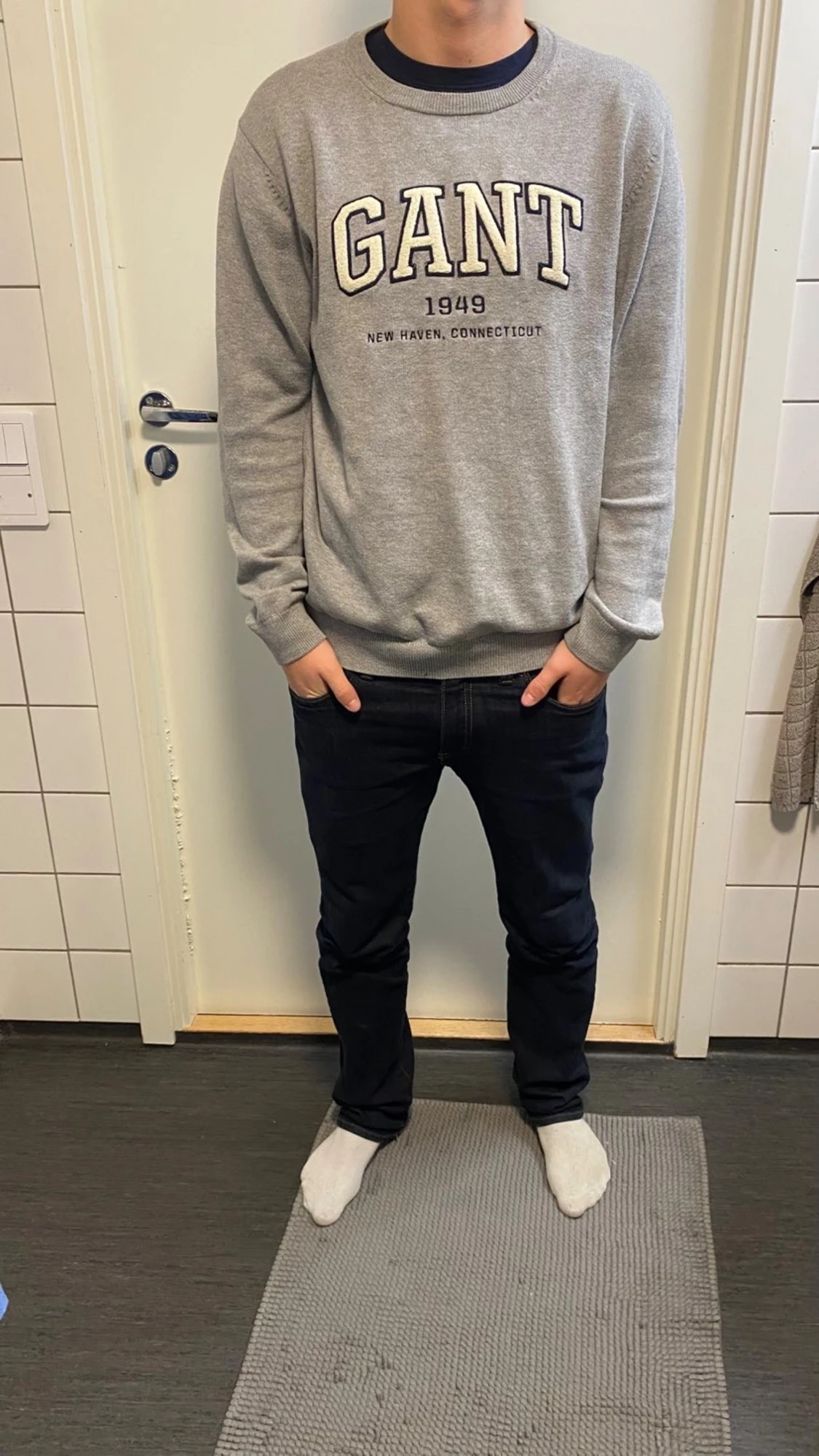Grå GANT sweatshirt med tryck