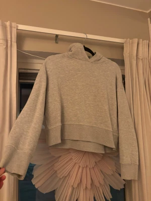 Ljusgrå hoodie  - Cool cropped hoodie 