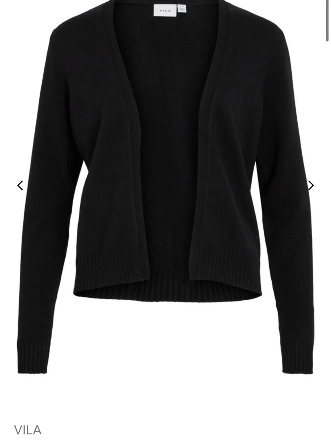 Svart öppen kofta från Vila