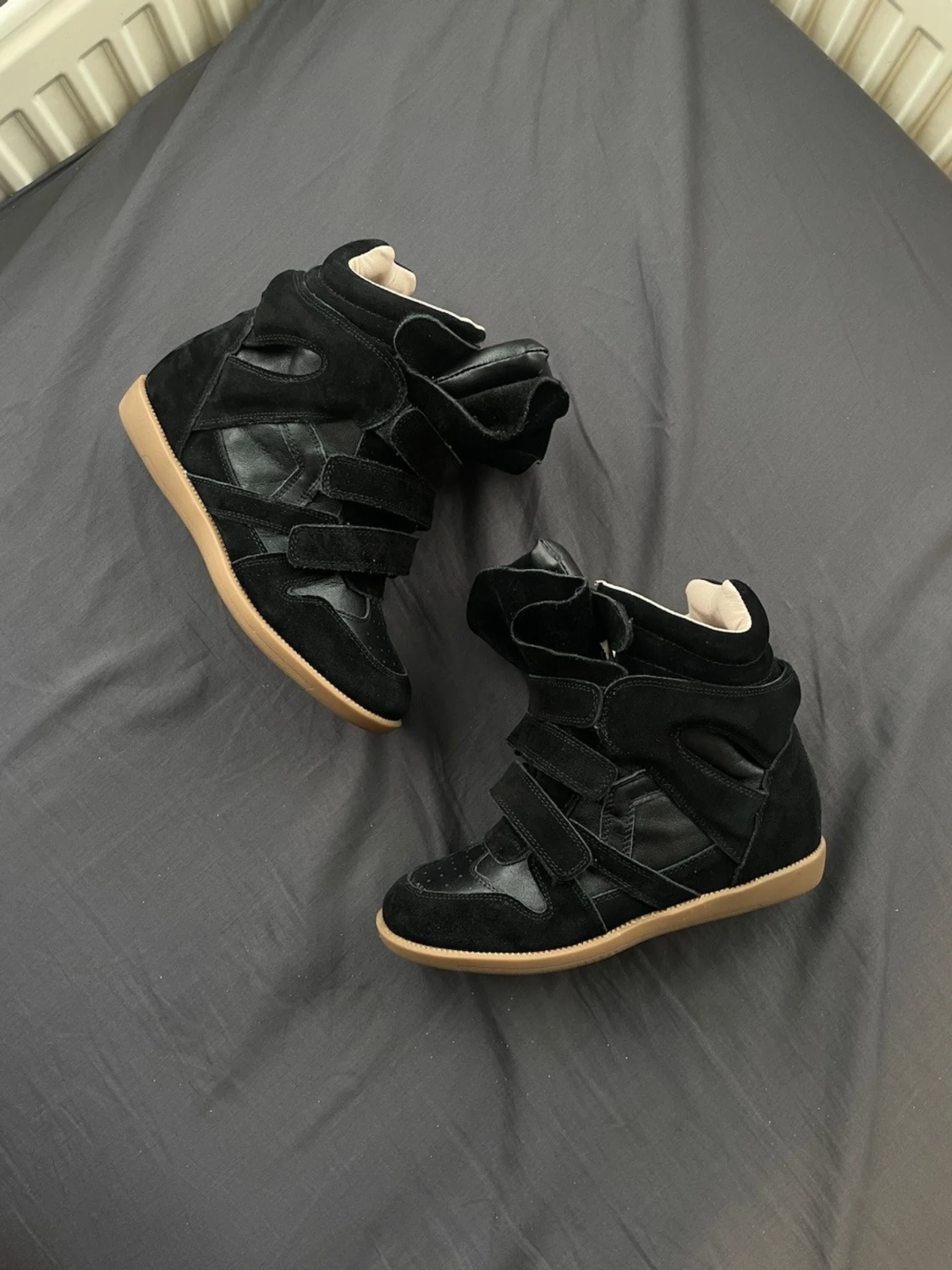 Isabel Marant Svarta high top sneakers