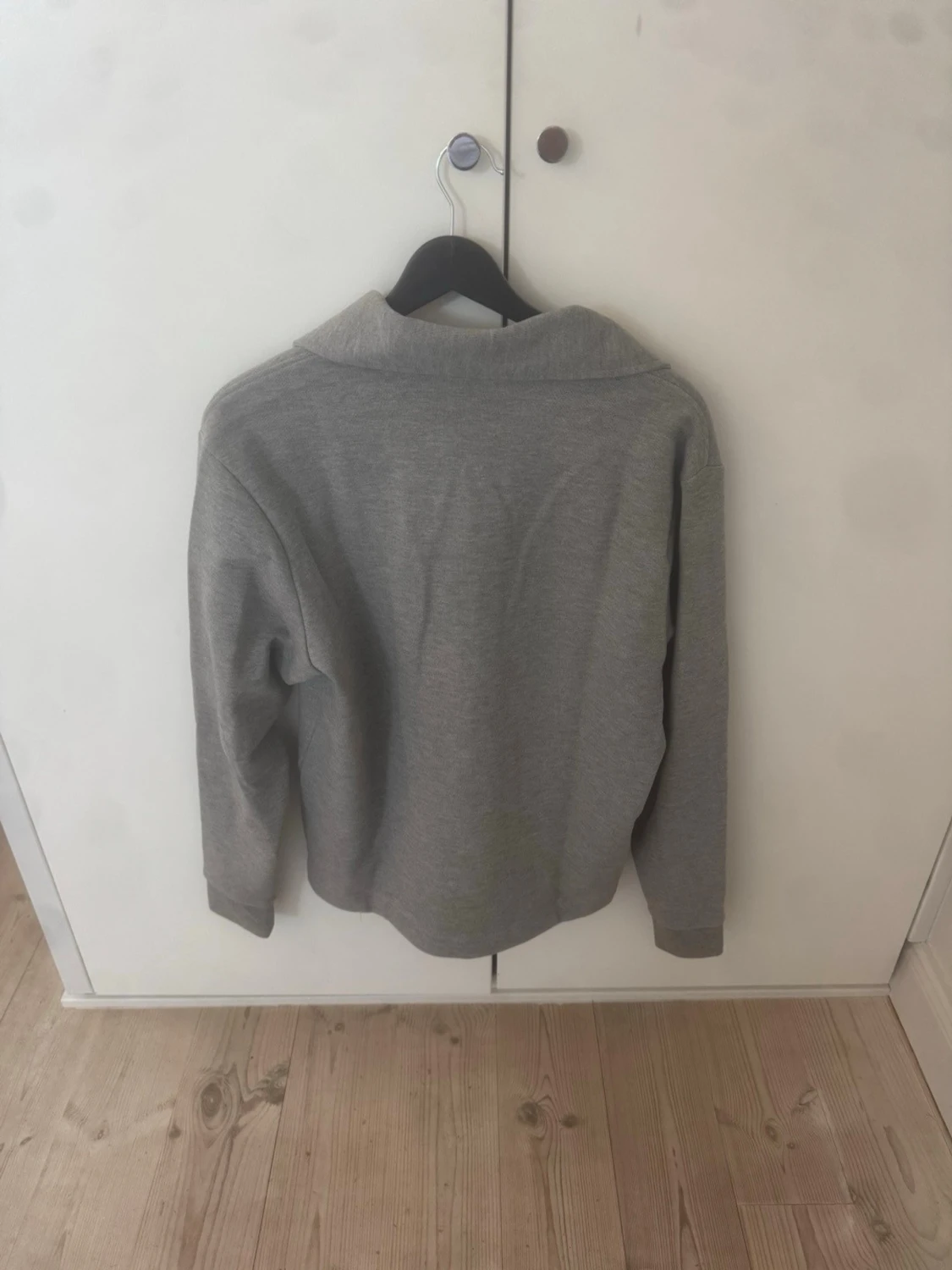 Grå halvzip-tröja från mango man - 3